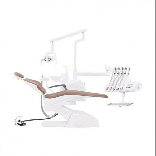 Установка стоматологическая QL2028 с микромотором с нижней подачей с мягкой обивкой цвет М01 бежевый