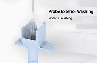 Наружная промывка зонда каскадным способом (Waterfall Washing) в сочетании с защитой от вертикальных столкновений предотвращает контаминацию проб и повреждение дозирующей иглы.