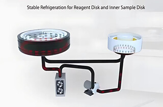 Стабильное охлаждение дисков реагентов и образцов (Stable Refrigeration) поддерживает постоянную температуру, продлевая срок годности реагентов и стабильность калибровок.
