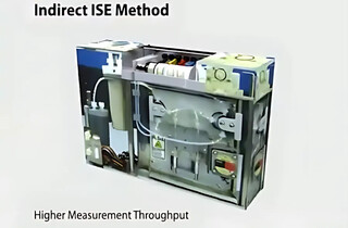 Встроенный ионоселективный блок ISE использует непрямой метод измерения (Indirect ISE), обеспечивая высокую пропускную способность при определении K+, Na+ и Cl-.